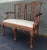 Chippendale 1970s Georgian Furnishing Co. Chippendale Hand Carved Mahogany Upholstered Settee For Sale - Image 3 of 13