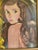 Impressionist Vintage Portrait of a Girl by Artist Ruth K S - Framed For Sale - Image 3 of 9