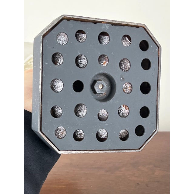 Metal Antique Victorian Spelter Oil Lamp C. Late 19th Century For Sale - Image 7 of 7