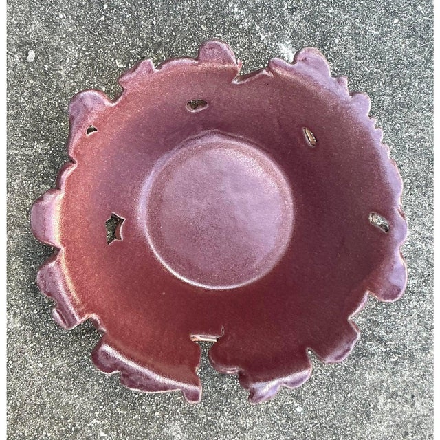 Vintage Boho Original Studio Pottery Bowl For Sale In West Palm - Image 6 of 8