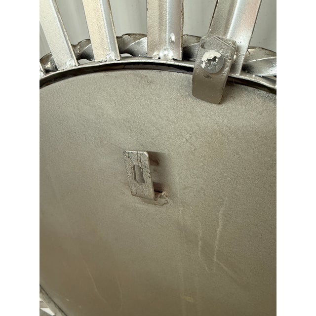 Convex Starburst Wall Mirror, Oversized For Sale - Image 11 of 12