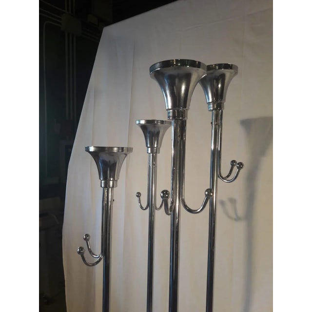 Mid-Century Modern Vintage 4-Light Clothes Rack For Sale - Image 3 of 4