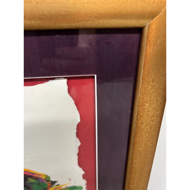 Abstract Expressionism Selma Joyce Glass "Exotic Lady" Limited Edition Print Edition 74 of 1700, Signed For Sale - Image 3 of 12