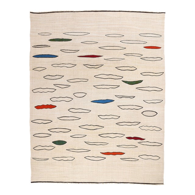 Vintage Turkish Kilim Rug - 10'10 X 13'10 For Sale