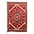Vintage Indian Wool Chain Stitch Tapestry With Tribal Kilim Design, 4' × 6' For Sale