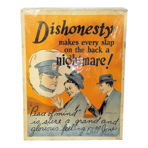 Original 1928 Large Bill Jones Motivational Poster