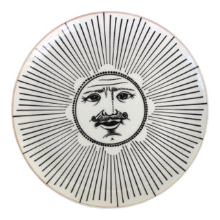 1960s Porcelain Plate "Soli E Lune" by Piero Fornasetti For Sale