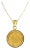 1945 Dos Pesos Gold Coin Pendant with Polished Bezel For Sale