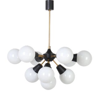 Mid-Century Sputnik Hanging Light from Kamenický Šenov, 1970s For Sale