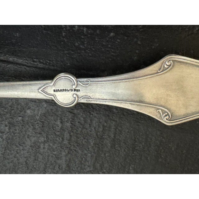 19th Century Aesthetic Pattern Silverplate Soup Gravy Ladle For Sale - Image 10 of 12