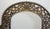 Oscar Bach Large Antique Solid Gold Gilt Bronze Oscar Bach Reticulated Ornate Wall Mirror For Sale - Image 4 of 14