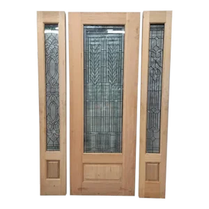 Vintage Mahogany Door & Two Sidelights Exterior/Interior
