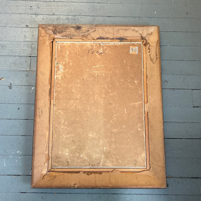 Paint 1950’s Original Impressionist Oil Sketch Portrait Painting For Sale - Image 7 of 7