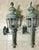 Magnificent Pair of Vintage Solid Brass Eagle-Topped Wall Lanterns For Sale - Image 13 of 17