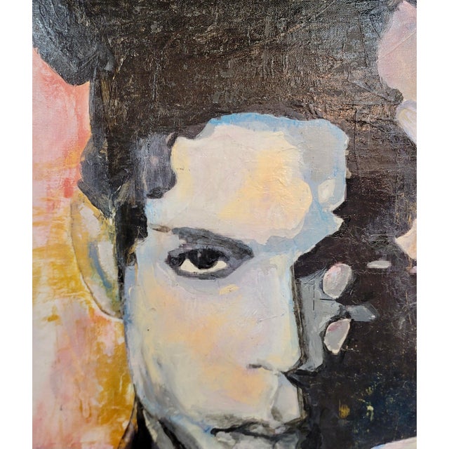 1980s Sonia Gold - 1980s Portrait of Prince - Oil Painting For Sale - Image 5 of 9