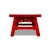 Asian Style Asian Style Red Butterfly Stool For Sale - Image 4 of 4