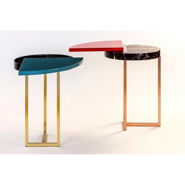 Metal Wings End Table by Hagit Pincovici For Sale - Image 7 of 8