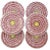 Traditional Vintage Barney's New York Large Majolica Pink Flower Chargers "Mint Condition" - Set of 6 For Sale - Image 3 of 6