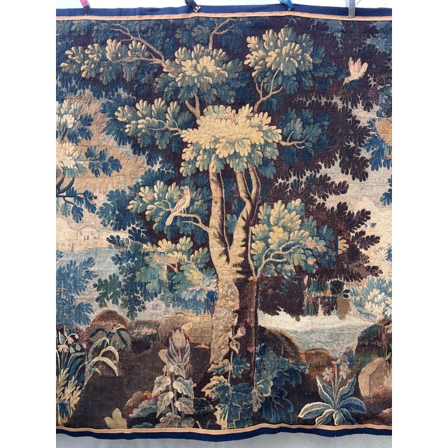 18th Century Verdure Tapestry With Birds For Sale - Image 9 of 11
