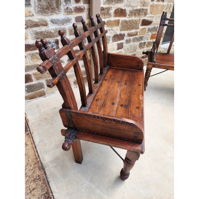 Antique Bench From India For Sale In San Antonio - Image 6 of 11