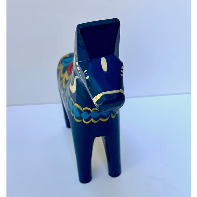 Folk Art Swedish Dala Horse For Sale - Image 3 of 6