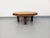 1960s Octagonal Oak Coffee Table from Barrois with Vallauris Ceramic Herbarium Top, 1960s For Sale - Image 5 of 17