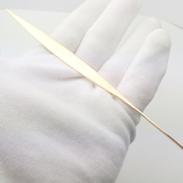 Cartier Vintage Cartier Dinh Van 18k Yellow Gold Long Quill Brooch Pin For Sale - Image 4 of 12