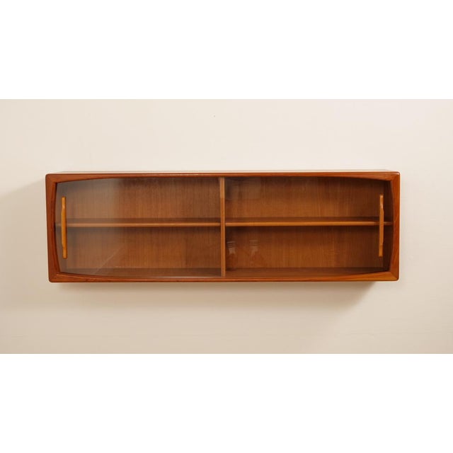 Vintage Teak Floating Sideboard with Glass Doors, 1960s For Sale - Image 13 of 13