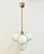 German Brass 3-Arm Chandelier from Leola, 1980s For Sale - Image 6 of 7