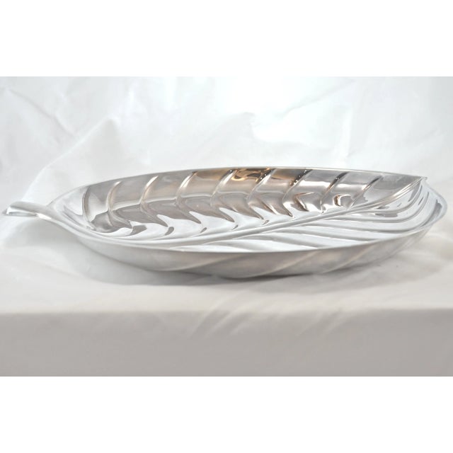 Silver Leaf Design Tray by International Silver Company For Sale - Image 4 of 6