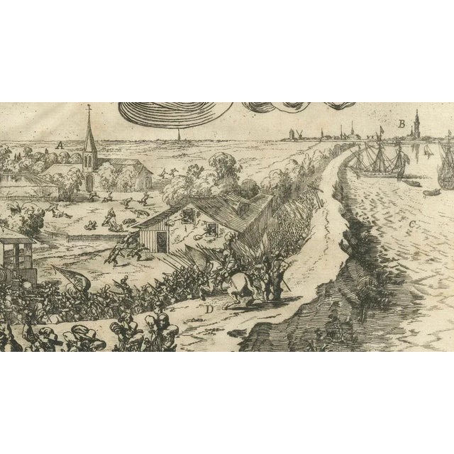 17th Century First Sparks of the Eighty Years War in Oosterweel, 1632, Paper For Sale - Image 5 of 9