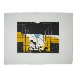 Julian Trevelyan, Gravesend, 51/75, Signed, Etching, British Art, 1969