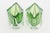 Vintage Murano Alessandro Mandruzzato Paddled Glass Sculptural Bows in Light Kelly Green, 1970's For Sale - Image 9 of 12