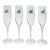 Mid 20th Century Vanderbilt Whitney Estate Hand-Painted Jockey Silk Champagne Glasses - Set of 4 For Sale