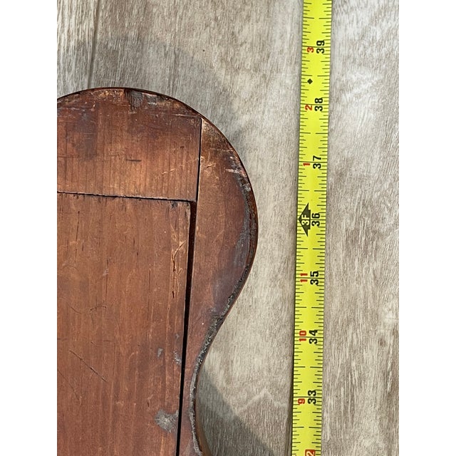 Wood Antique Victorian Mahogany Banjo Barometer, 19th Century English Wheel Barometer With Shell Inlay, Large 38 Inch Weather Station For Sale - Image 7 of 12