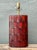 Brown Vintage Woven Leather Lamp For Sale - Image 8 of 12