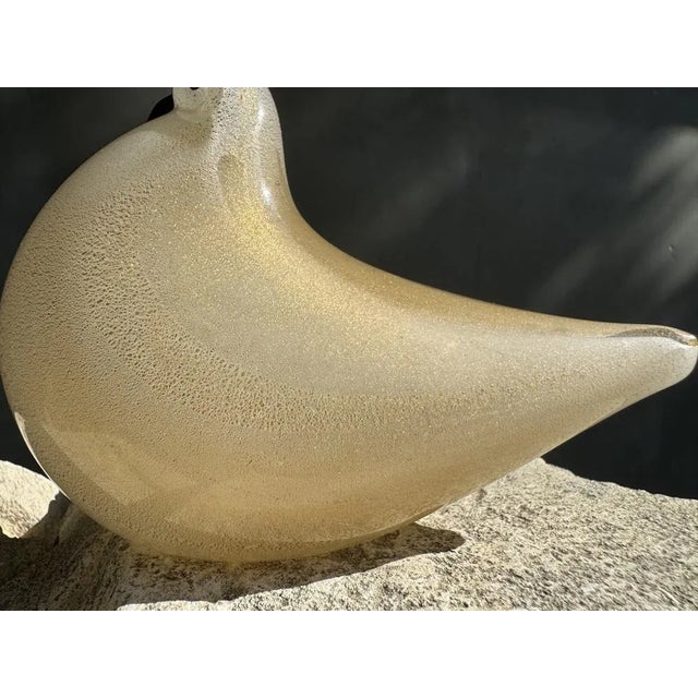 Gold Venice Pigeon Figurine in Golden Glass from Barovier & Toso, 1950s For Sale - Image 8 of 18