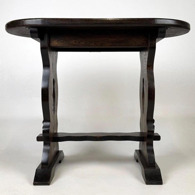 20th Century English Oak Side Table For Sale - Image 3 of 12