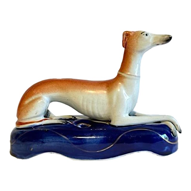 Mid 19th Century Early Staffordshire Greyhound Inkwell For Sale