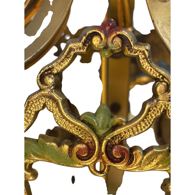 1920s Shorter Ceiling 5 Light Aztec Gold With Original Finish #2606 For Sale - Image 10 of 11