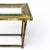 Campaign Late 20th Century Petite Mastercraft Attributed Console Table For Sale - Image 3 of 6
