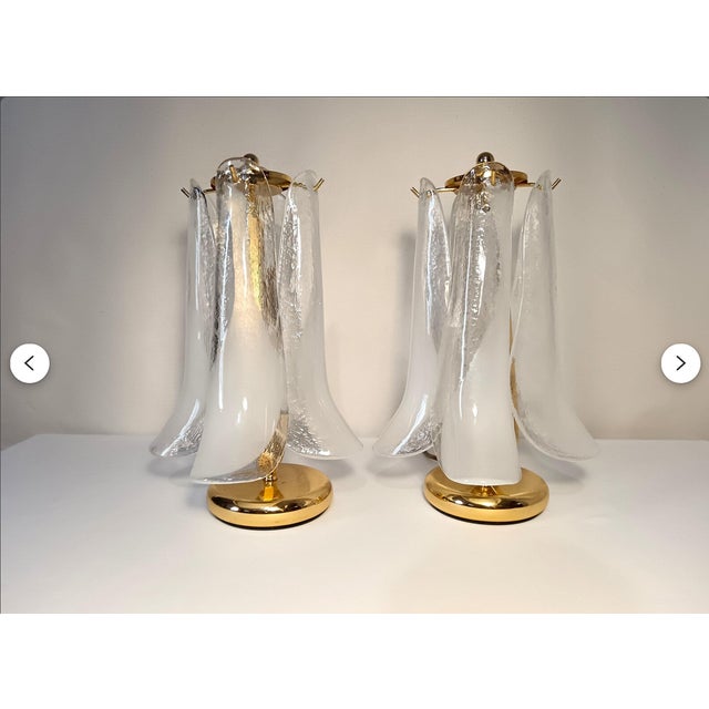 Mid-Century Modern Hollywood Regency Table Lamps, 1980s, Set of 2 For Sale - Image 3 of 11