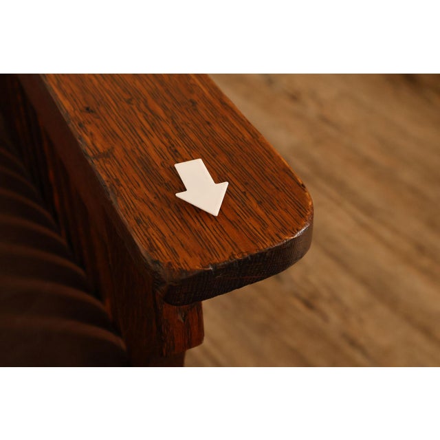 Michigan Chair Company Arts And Crafts Oak Armchair For Sale - Image 18 of 18