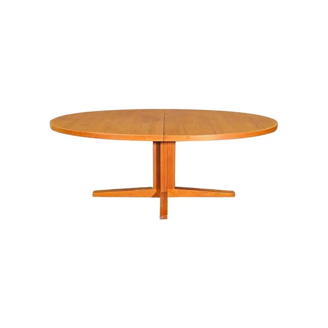 Brown John Mortensen for Heltborg Teak Table W/ Leaf For Sale - Image 8 of 8