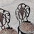 Cast Iron Patio Garden Table and Chairs, Set of 5 For Sale - Image 14 of 18
