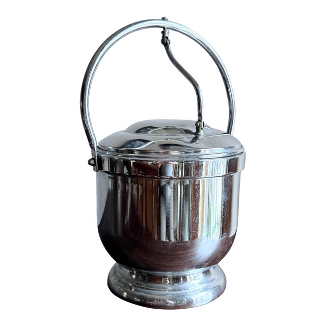 Vintage Mid-Century Shelton-WareChrome Ice Pail, 1960s For Sale