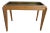 Vintage Brass & Wood Rectangular Side Table For Sale
