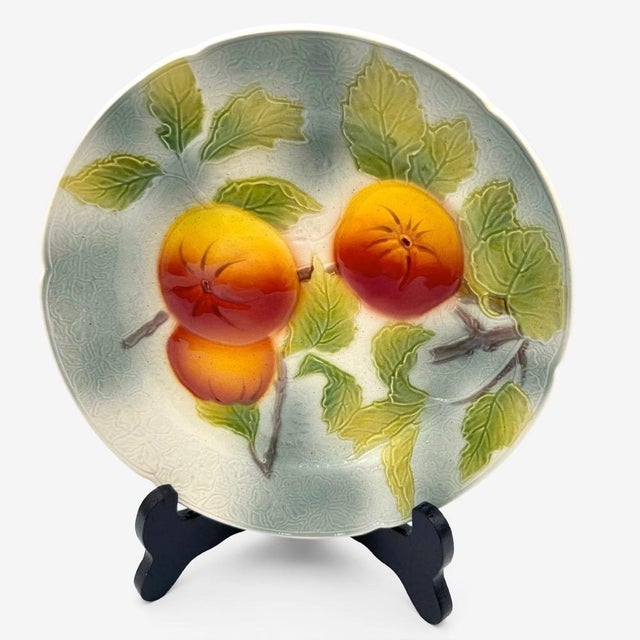 Mid-Century Verger Earthenware Dessert Plates from Saint Clément, 1960s, Set of 4 For Sale - Image 6 of 11