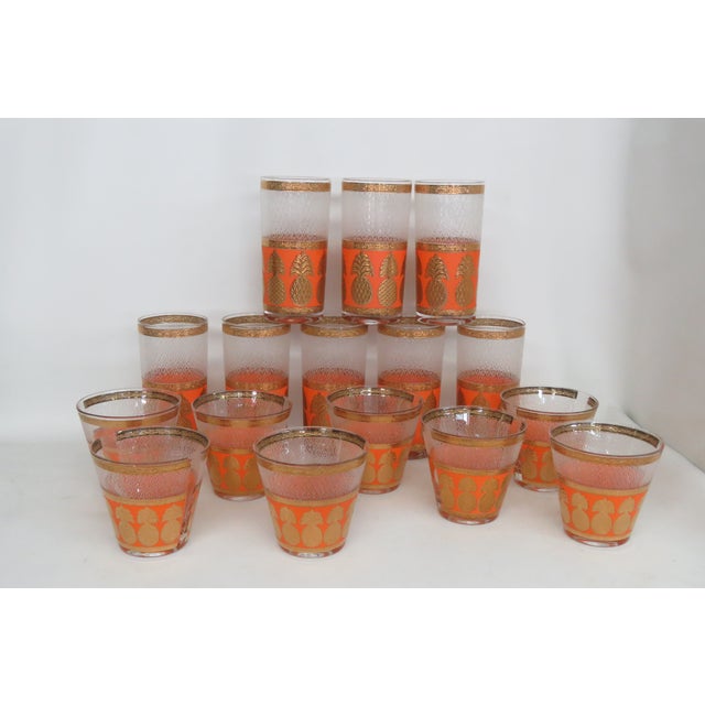 This gorgeous Set of sixteen (16) Cups is made of glass. The Glasses are sign that they were made by Culver Ltd. This Set...