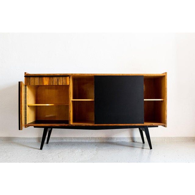 Modern Vintage Polish Sideboard in Walnut, 1970s For Sale - Image 3 of 18